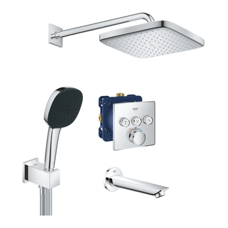 Grohe SmartControl Душевая система, хром/чёрный (CV033609)