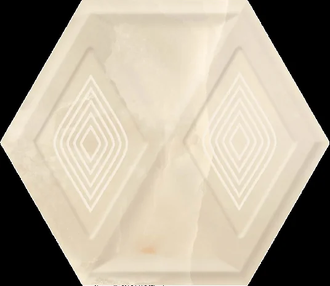 Плитка стінова Illusion Beige Heksagon STR 171x198x9 Paradyz (SS--198X171-1-ILLU.BE)