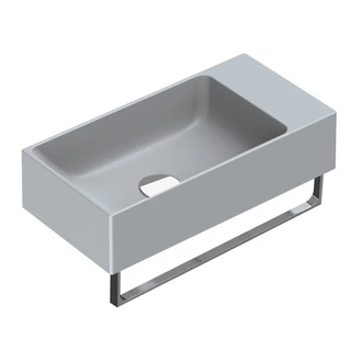 Маленькая (мини) раковина Catalano New Zero 50 х 25 см, satin cement/серый матовый (15025VECS) фото 1 Aquada.com.ua