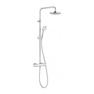 Logo Dual Shower System з термостатом 6809505-00 верхній душ+ручний душ, хром Kludi НІМЕЧЧИНА