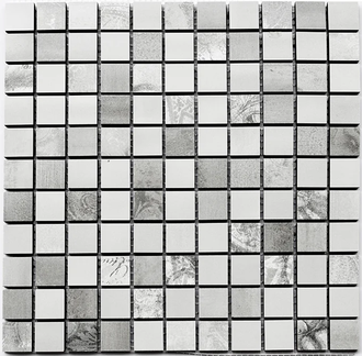 Мозаїка СM 3021 C3 Impression-Gray-White 300x300x9 Котто Кераміка (СМ 325021)