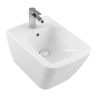 Биде подвесное Villeroy & Boch Finion 56х37,5 см (ярко-белый ceramicplus) (446500R1) фото 1 Aquada.com.ua