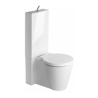 Унитаз комбинированный Duravit Starck 1 с бачком, вертикальный смыв (0233090064+8727100005) фото 1 Aquada.com.ua