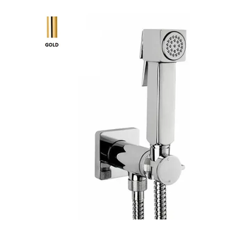 Гігієнічний душ Bossini Cube-Brass Progressive Mixer Set, золото (E38001B00021015)