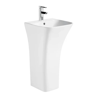 MIXXUS Bevel-1101 Умывальник напольный 45х44 см, белый (MI6697)