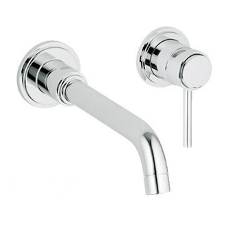 GROHE Смеситель для раковины, однорычажный, на 2 отверстия Atrio (19918000) фото 1 Aquada.com.ua