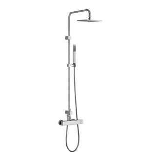 Душевая система со смесителем Paffoni Level Plus 220 х 220 мм (цвет - хром) (ZCOL607CR) фото 1 Aquada.com.ua