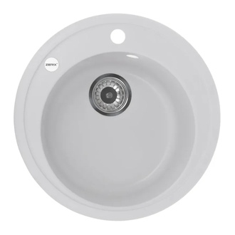 Мийка кухонна Zerix ZS-510R-01 Біла (ZX4531)