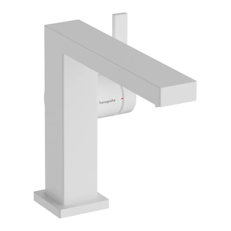 Змішувач для раковини 110 Fine CoolStart EcoSmart+ Hansgrohe Tecturis E (колір - білий матовий), з донним клапаном 73023700