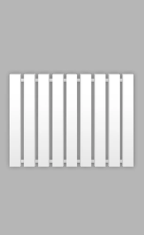 Genesis Aqua Полотенцесушитель Genesis-Aqua Batteria 120x60 см, белый (34031)