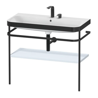 Раковина c-bonded с напольной металлической консолью Duravit Happy D.2 Plus 97,5 х 49 см (HP4738E9797) фото 1 Aquada.com.ua