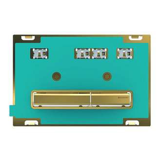 Смывная клавиша для индивидуальной вставки, двойной смыв Geberit Sigma 50 (клавиши и рамка - красное золото) (115.670.00.2) фото 1 Aquada.com.ua