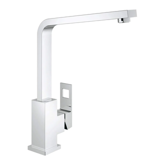 Смеситель для кухни, с поворотным изливом Eurocube Grohe (цвет - хром) (31255000) фото 5 Aquada.com.ua