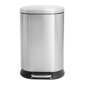 Відро для сміття з плавним закриттям овальне Mixxus Premium Strong-TC0120 SS Color 20л колір наржав (MI7081)