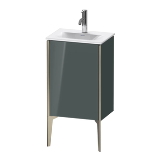 Тумба напольная под раковину Duravit XViu 43 x 31 см, доломитово-серый глянцевый лак (XV4068LB138) фото 1 Aquada.com.ua