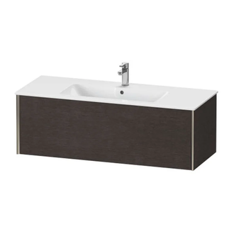 Тумба подвесная под раковину Duravit XViu 121 x 48 см, дуб тёмный брашированный (XV40280B172) фото 1 Aquada.com.ua