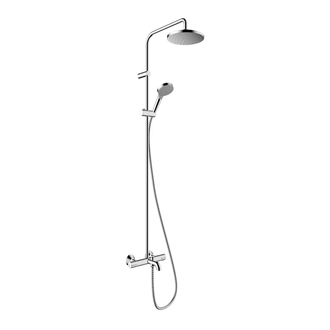 Душевая система с термостатом для ванны Hansgrohe Vernis Blend EcoSmart (цвет - хром) (26079000) фото 1 Aquada.com.ua