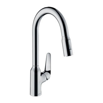Змішувач для кухні Hansgrohe Focus M42-H220 2Jet з висувним виливом, Sbox, хром (71820000)