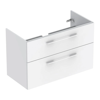 Тумба под раковину Geberit Selnova Square, slim rim 100 см, белый глянцевый 501.212.00.1