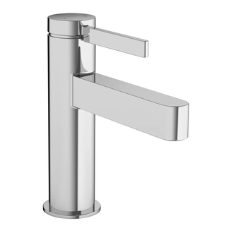 Смеситель для раковины Hansgrohe Finoris (цвет - хром), с донным клапаном Push Open (76010000) фото 1 Aquada.com.ua