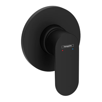 Смеситель для душа скрытого монтажа Hansgrohe Rebris S (цвет - чёрный матовый) 72649670