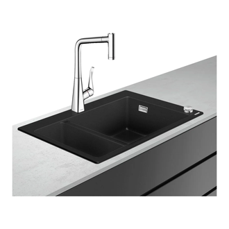 Кухонна мийка Hansgrohe Hansgrohe C51 C51-F635-04 Sink combi 770x510 зі змішувачем на 2 чаші 180/450, chrome (43215000)