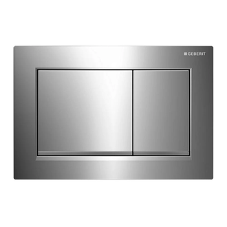 Смывная клавиша Geberit Omega 30 (пластик хром глянец/матовый хром/хром глянец) (115.080.KH.1) фото 1 Aquada.com.ua
