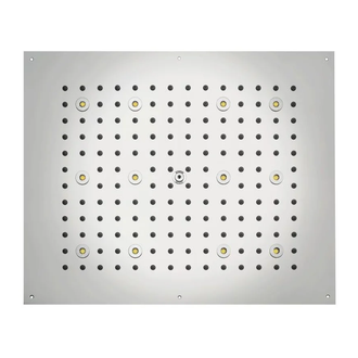Душова лійка BOSSINI DREAM-RECTANGULAR 12 LED RGB для підвісної стелі 57x47сm, mat white (H37455000045016)