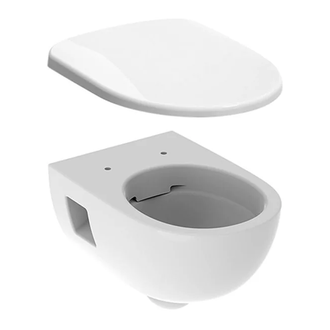 Унитаз подвесной Rimfree (безободковий) Geberit Selnova с сиденьем Soft Close QuickRelease (501.545.01.1+500.335.01.1)