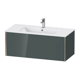 Тумба подвесная под раковину Duravit XViu 101 x 48 см, доломитово-серый глянцевый лак (XV40270B138) фото 1 Aquada.com.ua