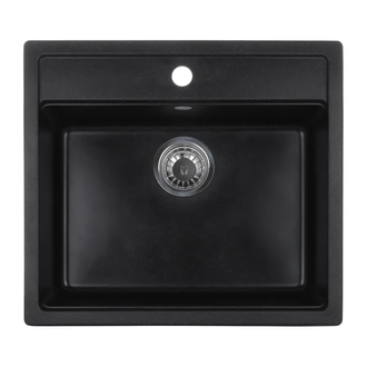Мийка кухонна Zerix ZS-5751S-03 Чорна (ZX4596)