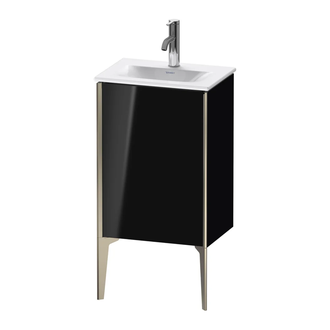 Тумба напольная под раковину Duravit XViu 43 x 31 см, чёрный глянцевый (XV4068LB140) фото 1 Aquada.com.ua