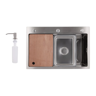 Lidz Handmade H6845 мойка, сталь (LDH6845BRU49455)