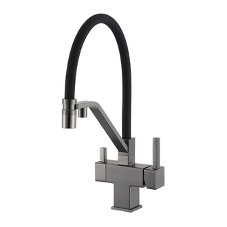 GAPPO G4395-69 змішувач кухонний, сірий (G4395-69)