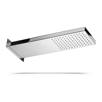 Верхний душ Paffoni FREE "Rettangolare" 500 x 160 x h27 мм (1 вид струи) (ZSOF098CR) фото 1 Aquada.com.ua