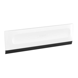 Скребок для душевой кабины 19,5 х 4,4 см Hansgrohe WallStoris, белый матовый (27916700) фото 1 Aquada.com.ua