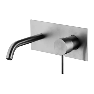 Змішувач для умивальника для настінного монтажу Fima Carlo Spillo Steel, inox (F3081X5INOX)
