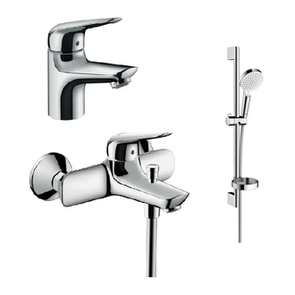 Набор смесителей для ванны 3-в-1 Hansgrohe Novus 70 (цвет - хром) (20180002) фото 1 Aquada.com.ua