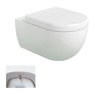 Унитаз с функцией биде Flaminia App Goclean (безободковый), с сиденьем Soft Close (AP118G+ERWCB+QKCW03) фото 1 Aquada.com.ua