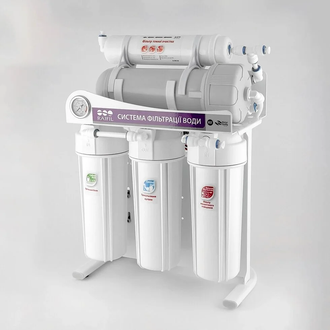Фільтр зворотнього осмосу Raifil 400G-3/8 10"Slim з манометром (2467)