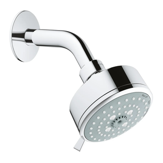 Верхний душ с кронштейном Grohe New Tempesta Cosmopolitan 100 (цвет - хром) (26090000 Grohe) фото 1 Aquada.com.ua
