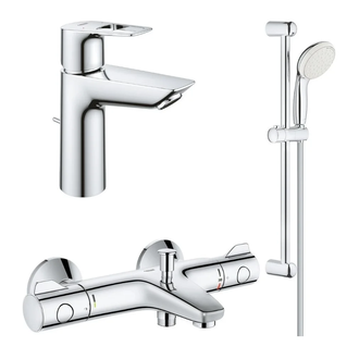 Набір змішувачів для душу Grohe BauLoop, хром (UA34550TM0)