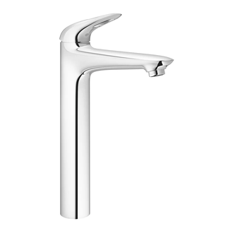 Смеситель для раковины высокий Grohe Eurostyle (цвет - хром), без донного клапана (23570003) фото 1 Aquada.com.ua