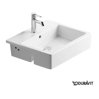 Раковина полувстраиваемая Duravit Vero 55 х 47 х 17 см (0314550000) фото 1 Aquada.com.ua