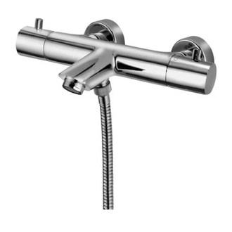 Смеситель для ванны с термостатом Paffoni Light (цвет - хром) (LIQ022CR) фото 1 Aquada.com.ua