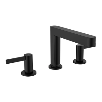 Смеситель для раковины Hansgrohe Finoris (цвет - чёрный матовый), с донным клапаном Push Open (76033670) фото 1 Aquada.com.ua