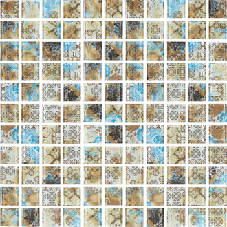 КОТТО КЕРАМІКА Мозаїка скляна GMP 0425028 С print 34 300x300 (кубик 2,5х2,5) Кераміка Лео УКРАЇНА (GPM 0425028)