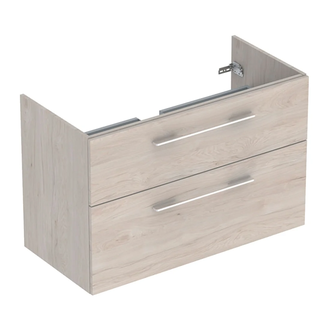 Тумба под раковину Geberit Selnova Square, slim rim 100 см, орех светлый 501.215.00.1