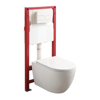 Комплект унітаз з інсталяцією для унітазу Mixxus Premium ELLIPSE-SET-2101 система змиву TORNADO 3.0 (MP6667)