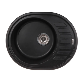 Мийка кухонна Zerix ZS-6250R-03 Чорна (ZX4548)